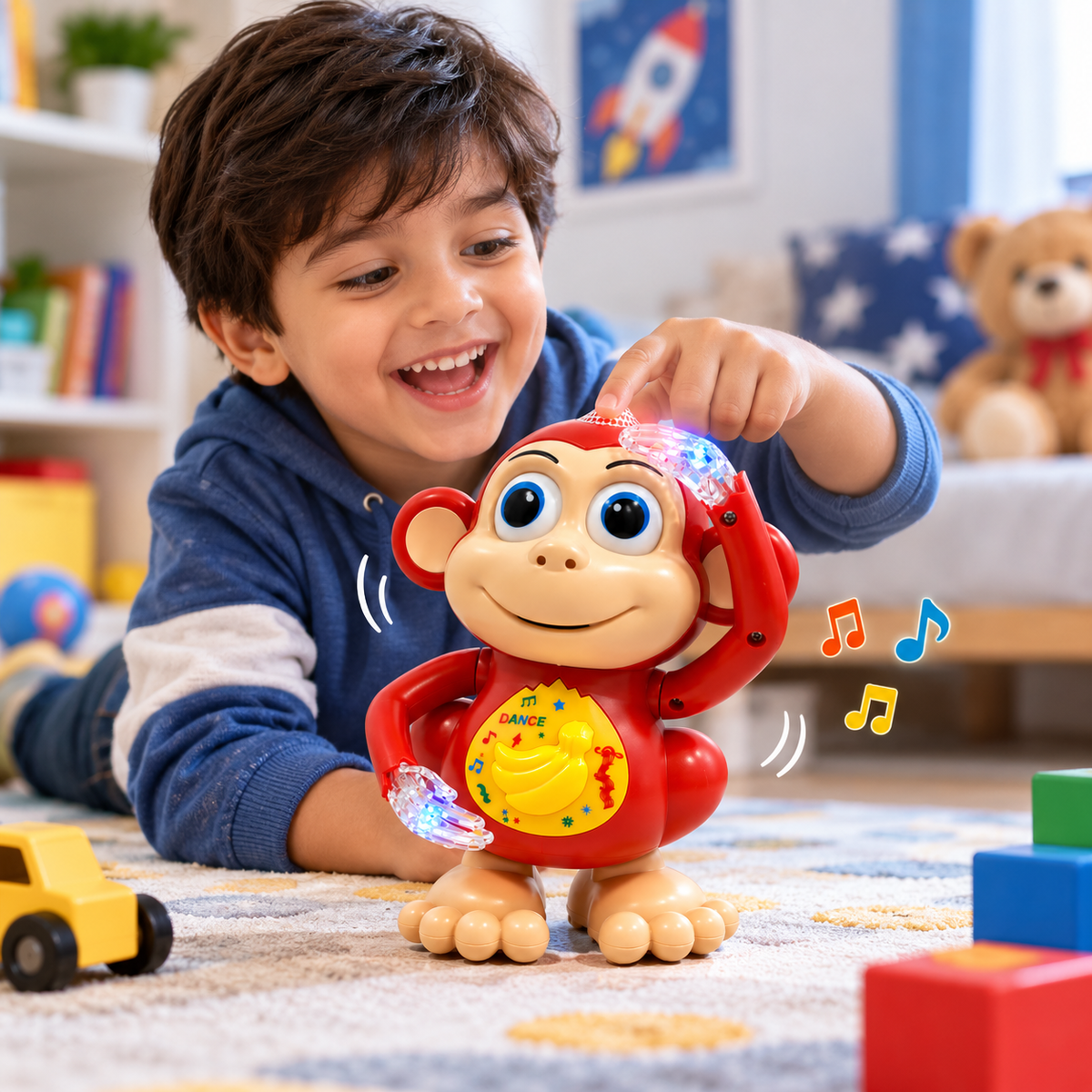 Aabhaan Dancing Monkey Musical Toy