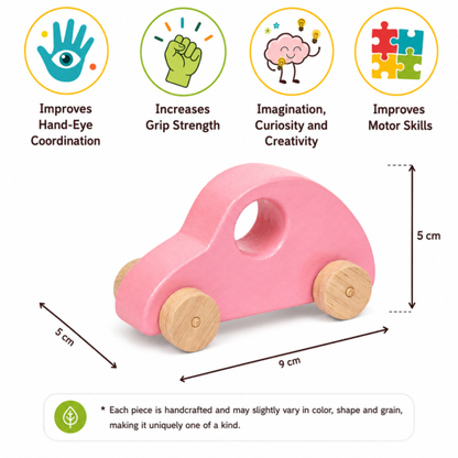 Wooden Beetle Toy Car
