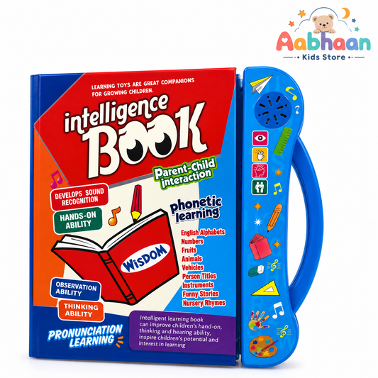 Sound Book for Kids with Marker (Ages 2–7) Learn Alphabets, Numbers, Shapes & Phonics Educational Talking Book with Music & Touch Features Multicolor Learning Toy for Toddlers