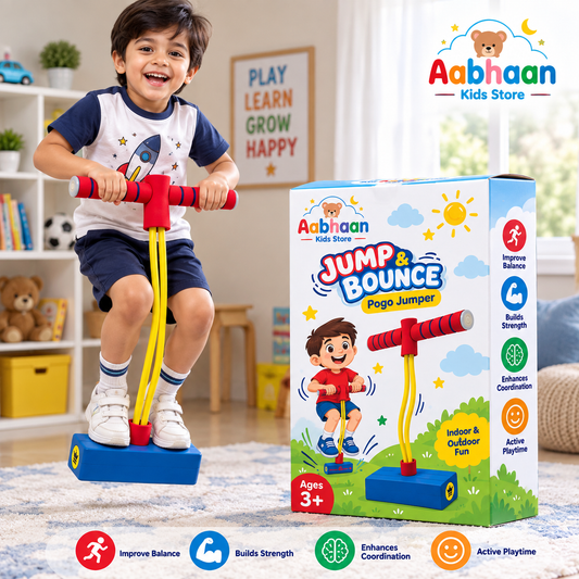 Toy Imagine Foam Pogo Jumper for Kids – Indoor & Outdoor Bouncing Toy for Boys & Girls | Fun Jumping Stick for Ages 3+ | Safe, Durable & Supports Up to 250 Lbs | Birthday Gift (Color May Vary)